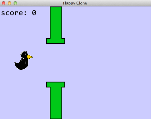 screenshot of Flappy Clone